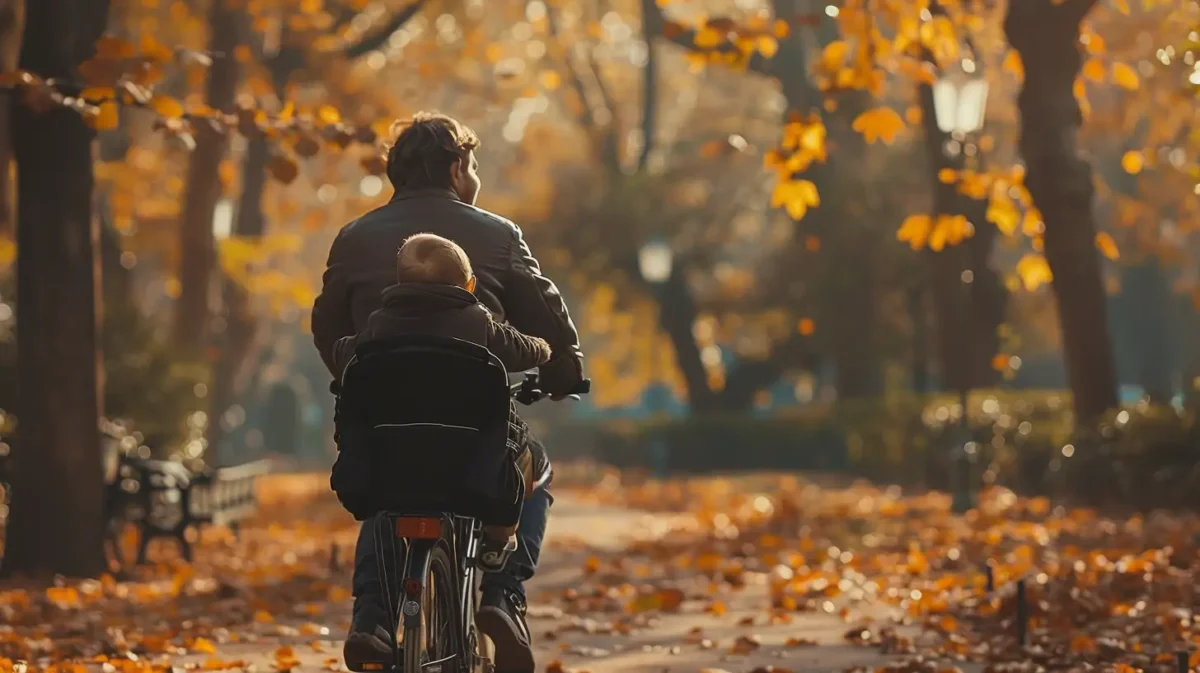 Interatividade na utilização da cadeirinha de bicicleta dianteira