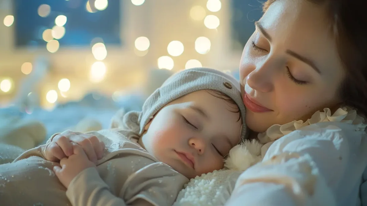 bebê dormindo tranquilamente durante a noite